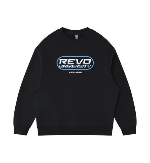 REVO UNIVERSITY “MIDNIGHT POWDER BLUE” CREW NECK